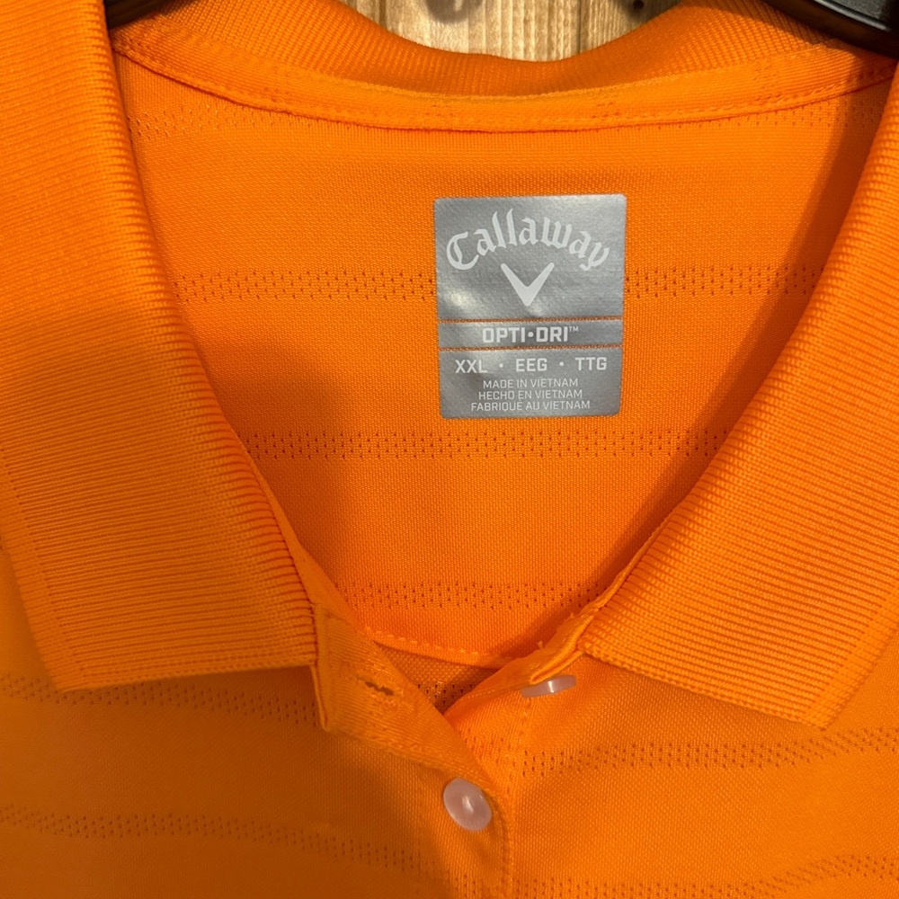 Callaway Men's Opti-Dri Bright Orange Polo